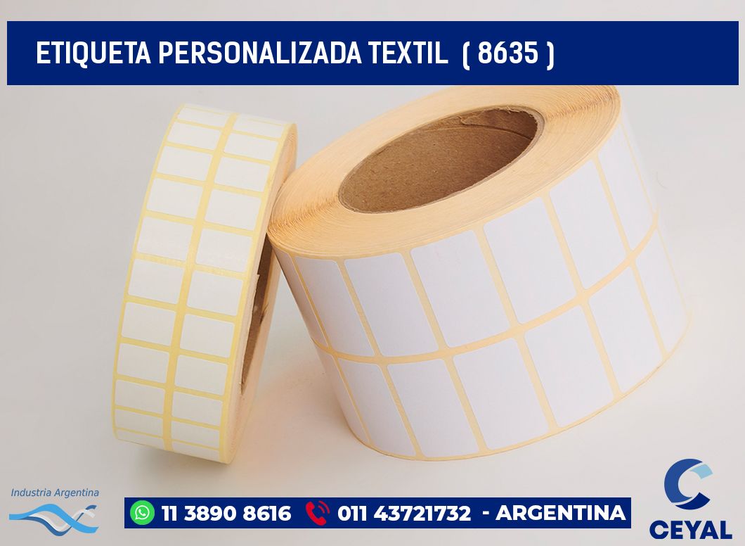 ETIQUETA PERSONALIZADA TEXTIL  ( 8635 )