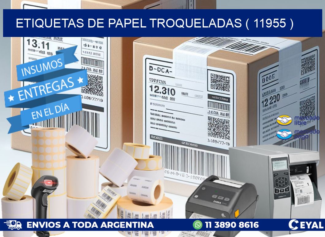 ETIQUETAS DE PAPEL TROQUELADAS ( 11955 )