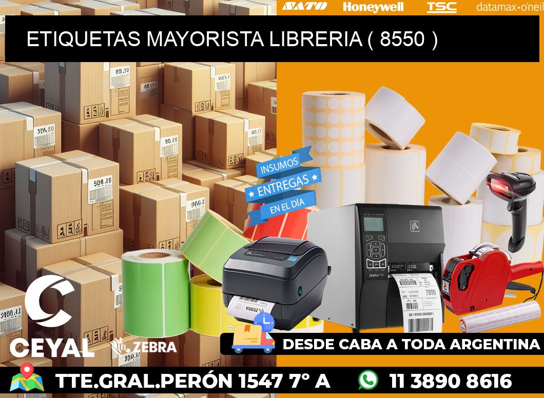 ETIQUETAS MAYORISTA LIBRERIA ( 8550 )