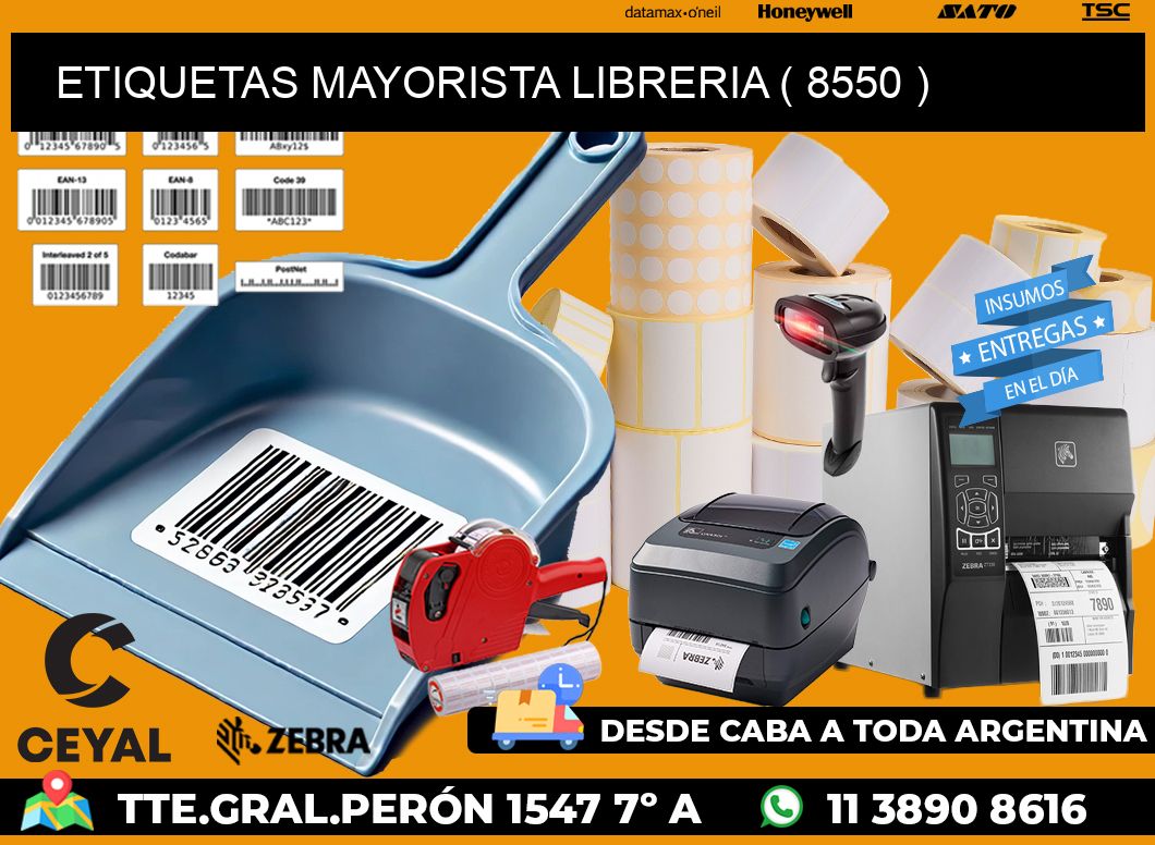 ETIQUETAS MAYORISTA LIBRERIA ( 8550 )