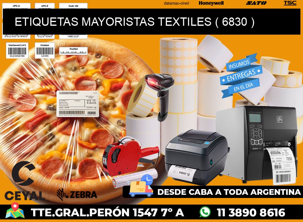 ETIQUETAS MAYORISTAS TEXTILES ( 6830 )