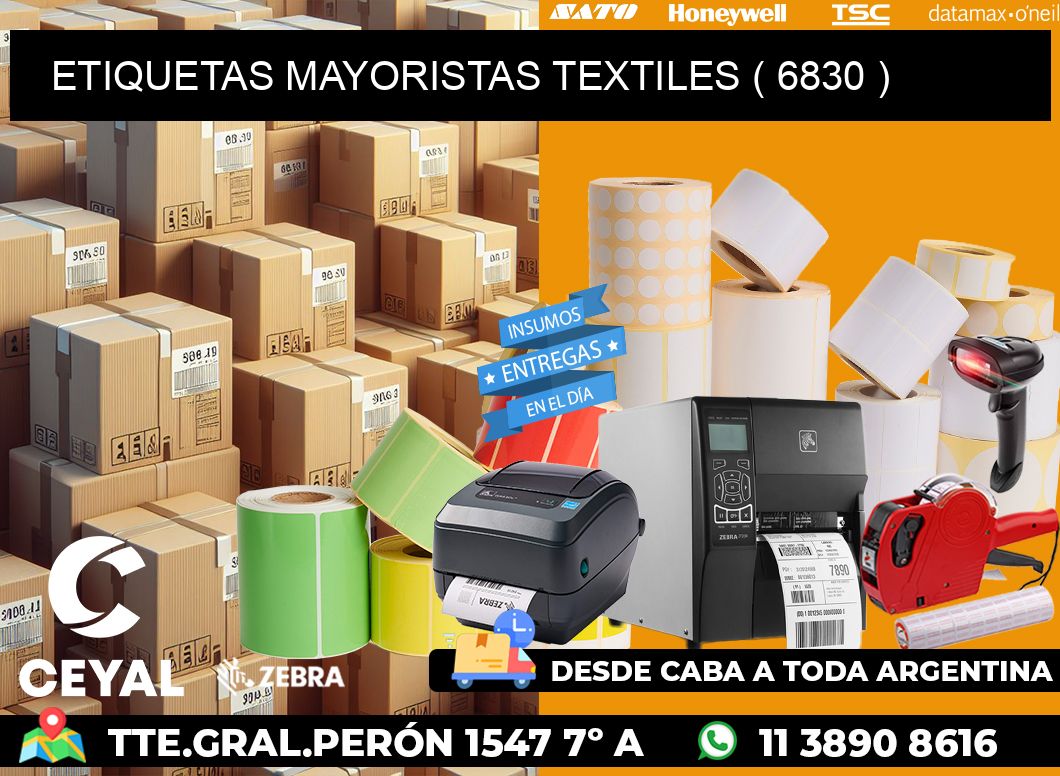 ETIQUETAS MAYORISTAS TEXTILES ( 6830 )