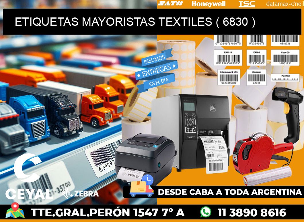 ETIQUETAS MAYORISTAS TEXTILES ( 6830 )