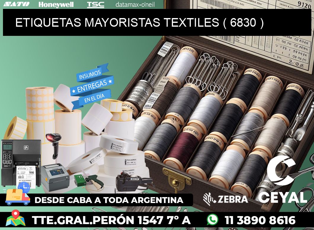 ETIQUETAS MAYORISTAS TEXTILES ( 6830 )