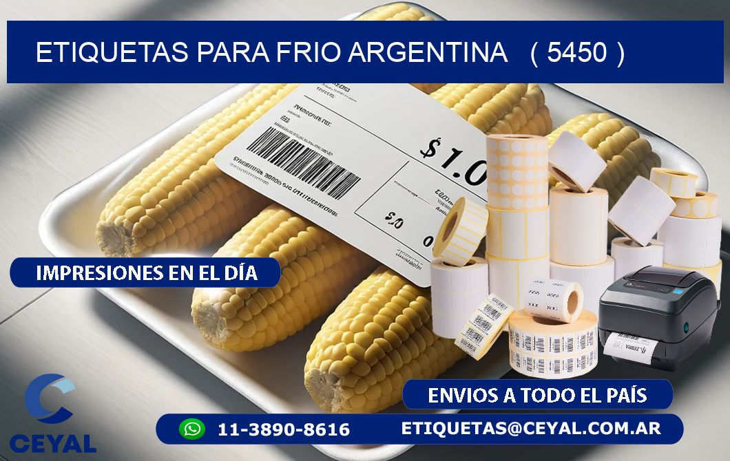 ETIQUETAS PARA FRIO ARGENTINA   ( 5450 )