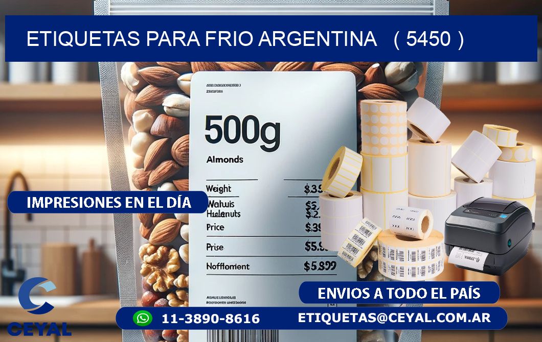 ETIQUETAS PARA FRIO ARGENTINA   ( 5450 )