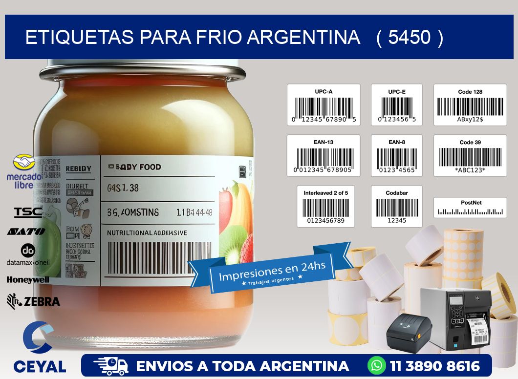 ETIQUETAS PARA FRIO ARGENTINA   ( 5450 )