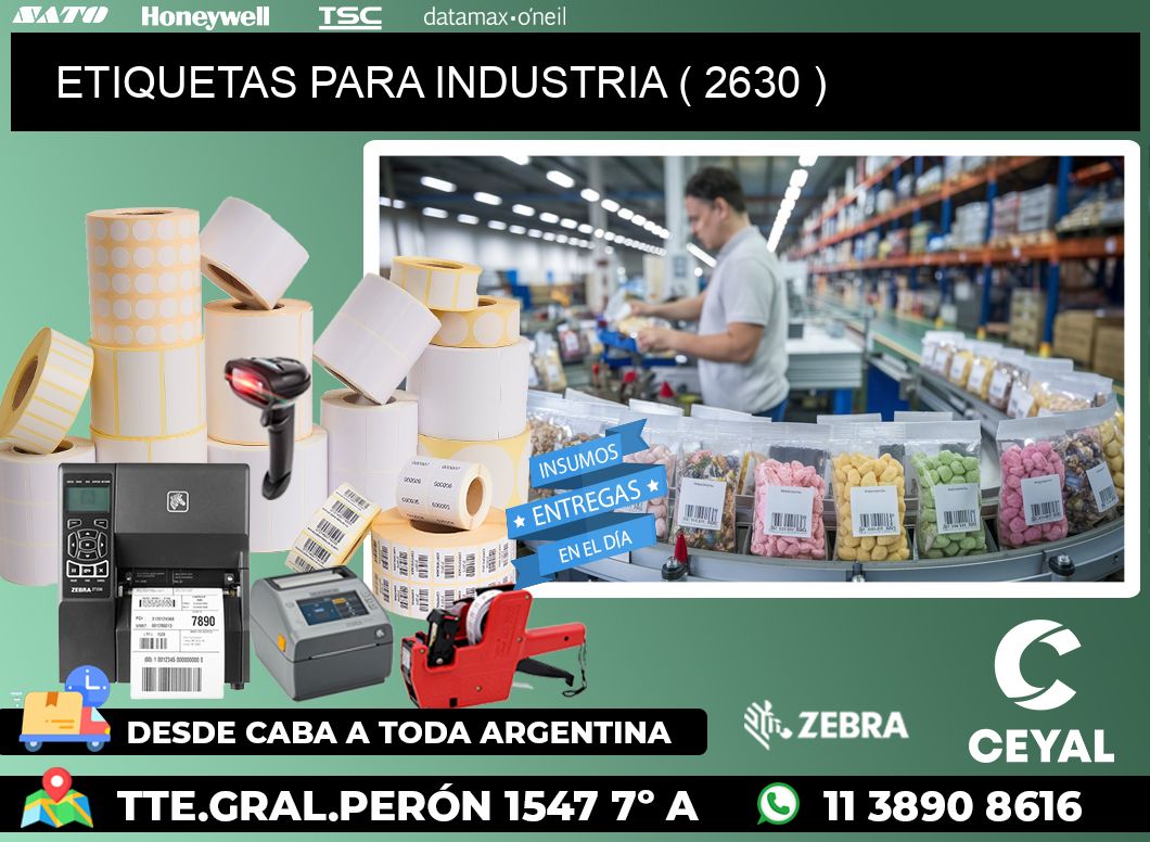 ETIQUETAS PARA INDUSTRIA ( 2630 )