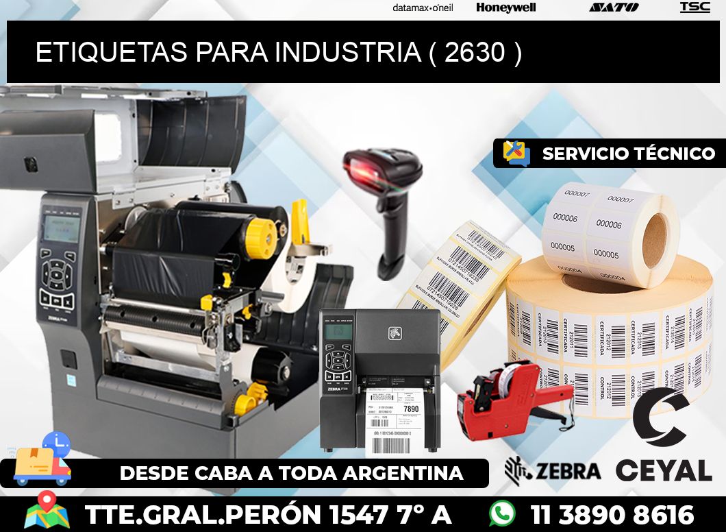 ETIQUETAS PARA INDUSTRIA ( 2630 )