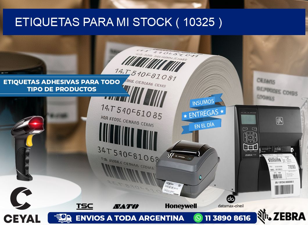 ETIQUETAS PARA MI STOCK ( 10325 )