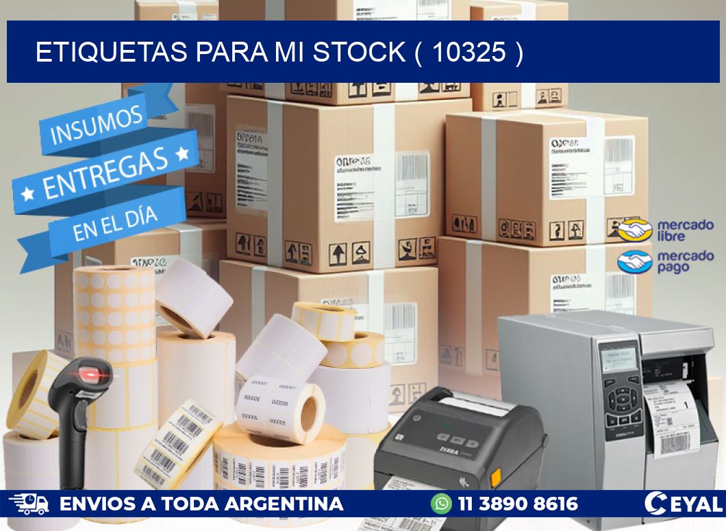 ETIQUETAS PARA MI STOCK ( 10325 )