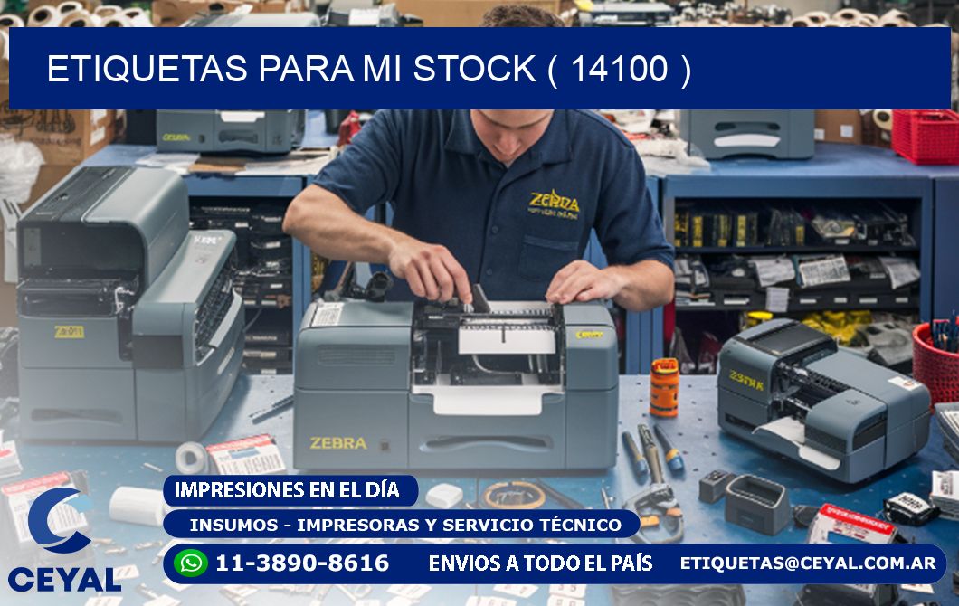 ETIQUETAS PARA MI STOCK ( 14100 )