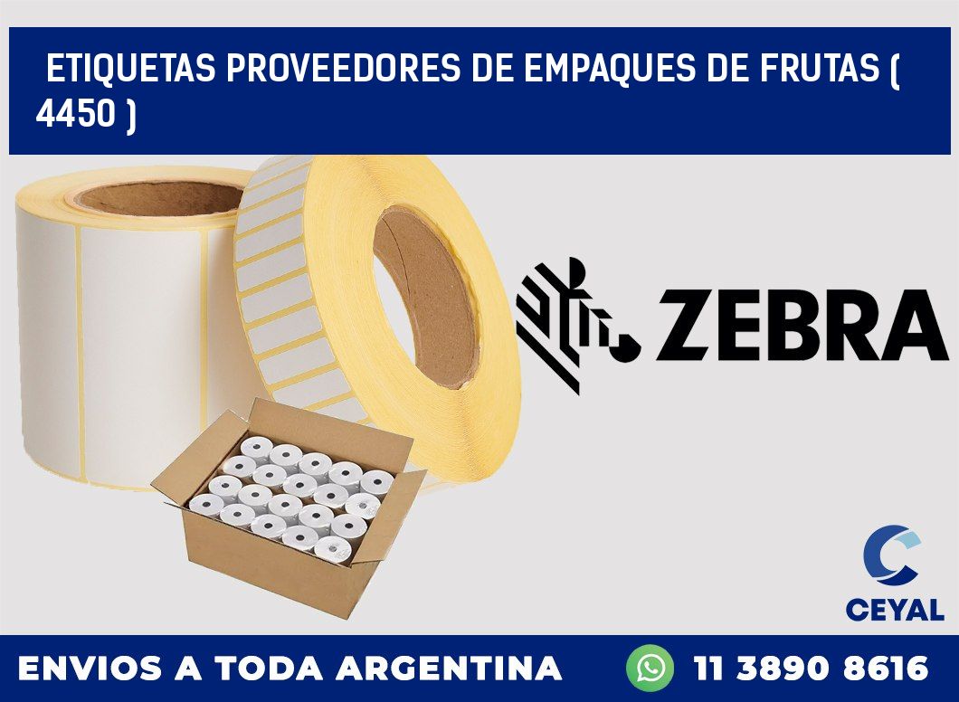 ETIQUETAS PROVEEDORES DE EMPAQUES DE FRUTAS ( 4450 )