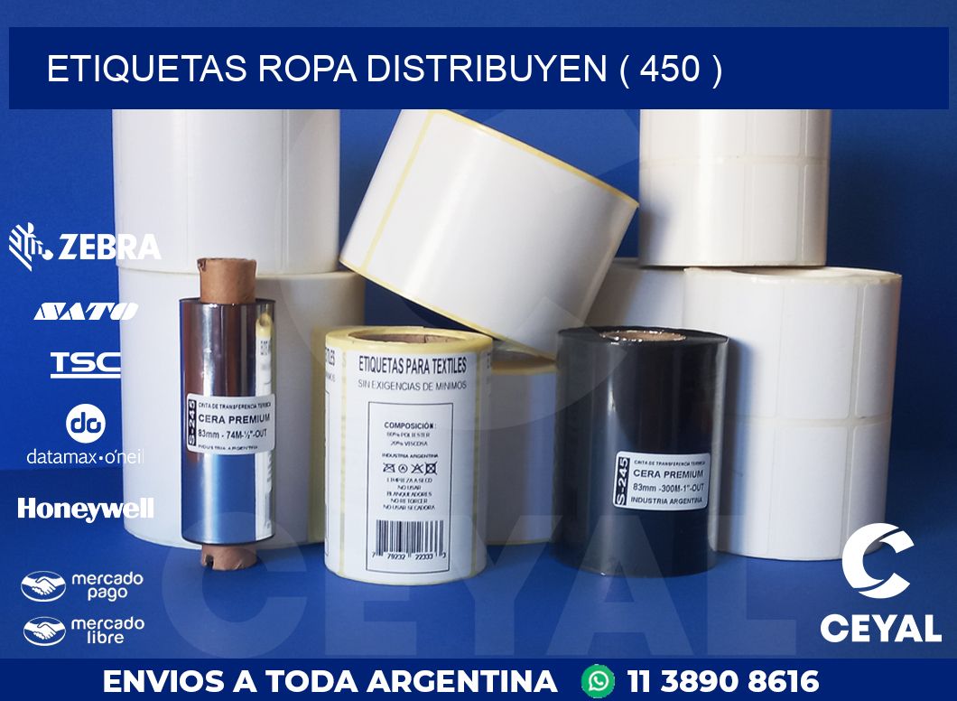 ETIQUETAS ROPA DISTRIBUYEN ( 450 )