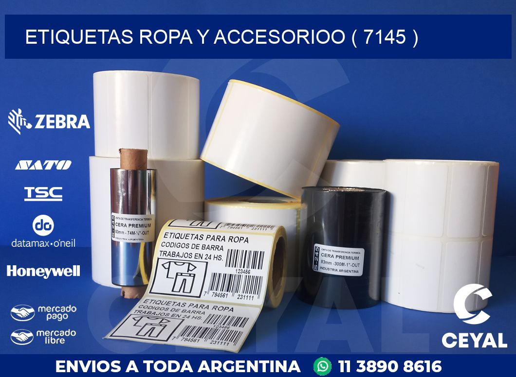 ETIQUETAS ROPA Y ACCESORIOO ( 7145 )