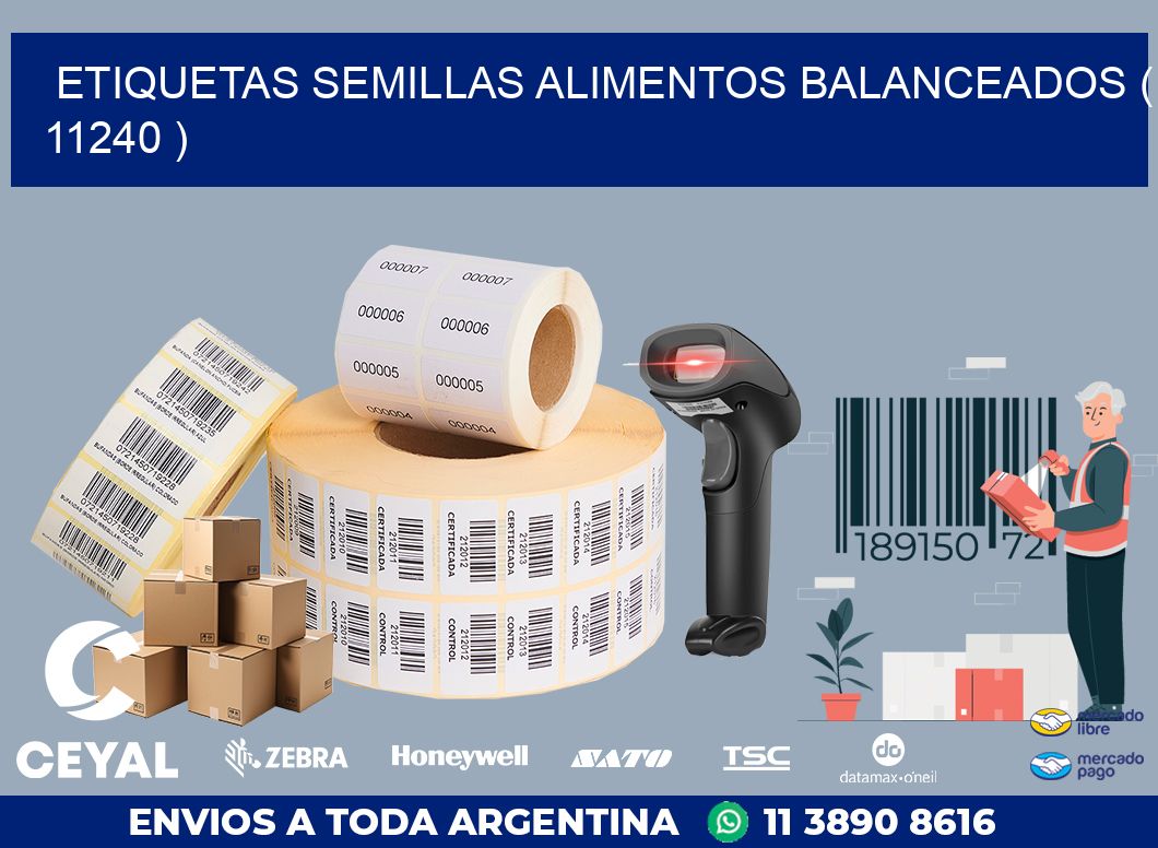 ETIQUETAS SEMILLAS ALIMENTOS BALANCEADOS ( 11240 )