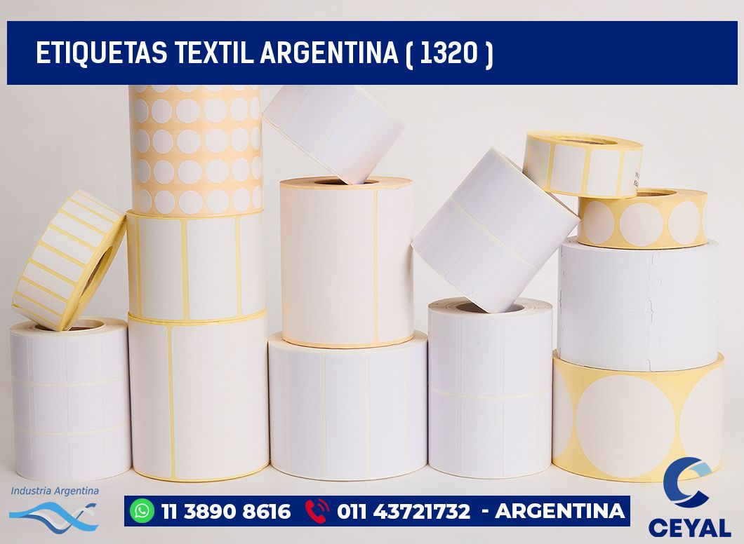 ETIQUETAS TEXTIL ARGENTINA ( 1320 )