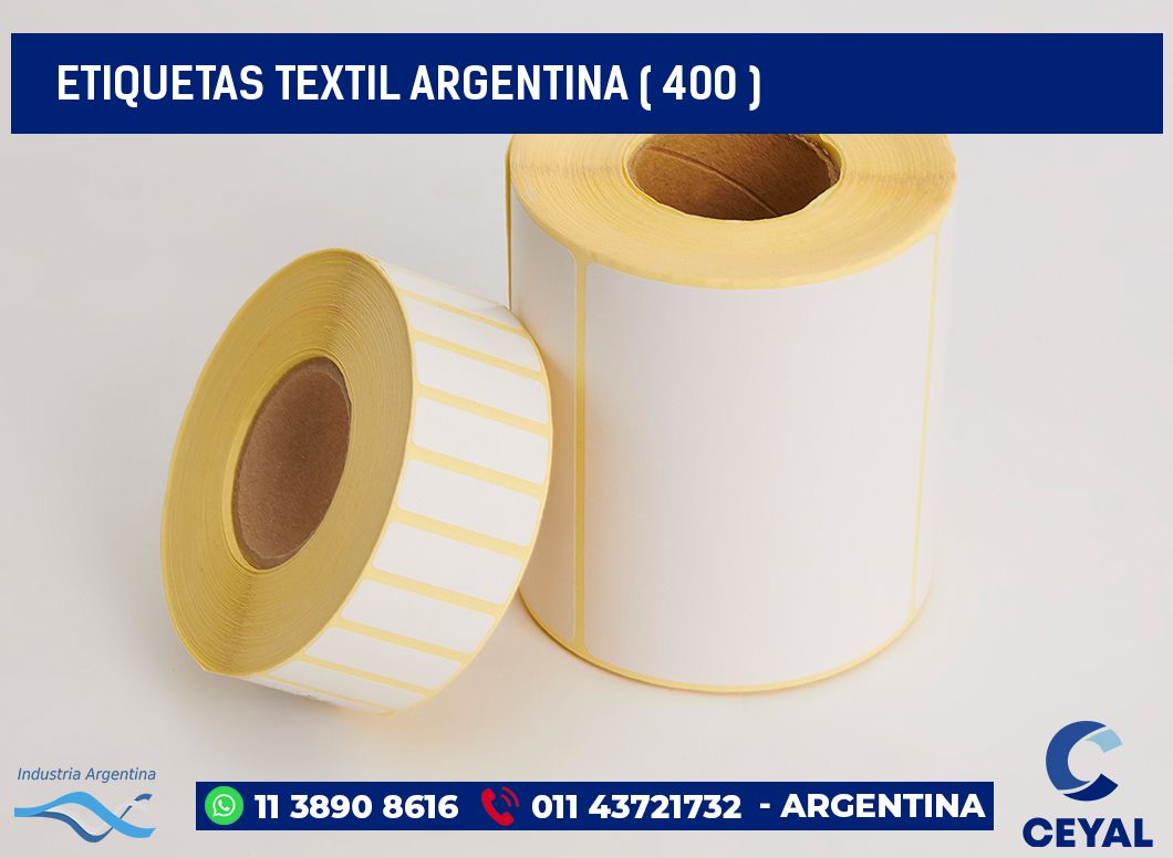 ETIQUETAS TEXTIL ARGENTINA ( 400 )