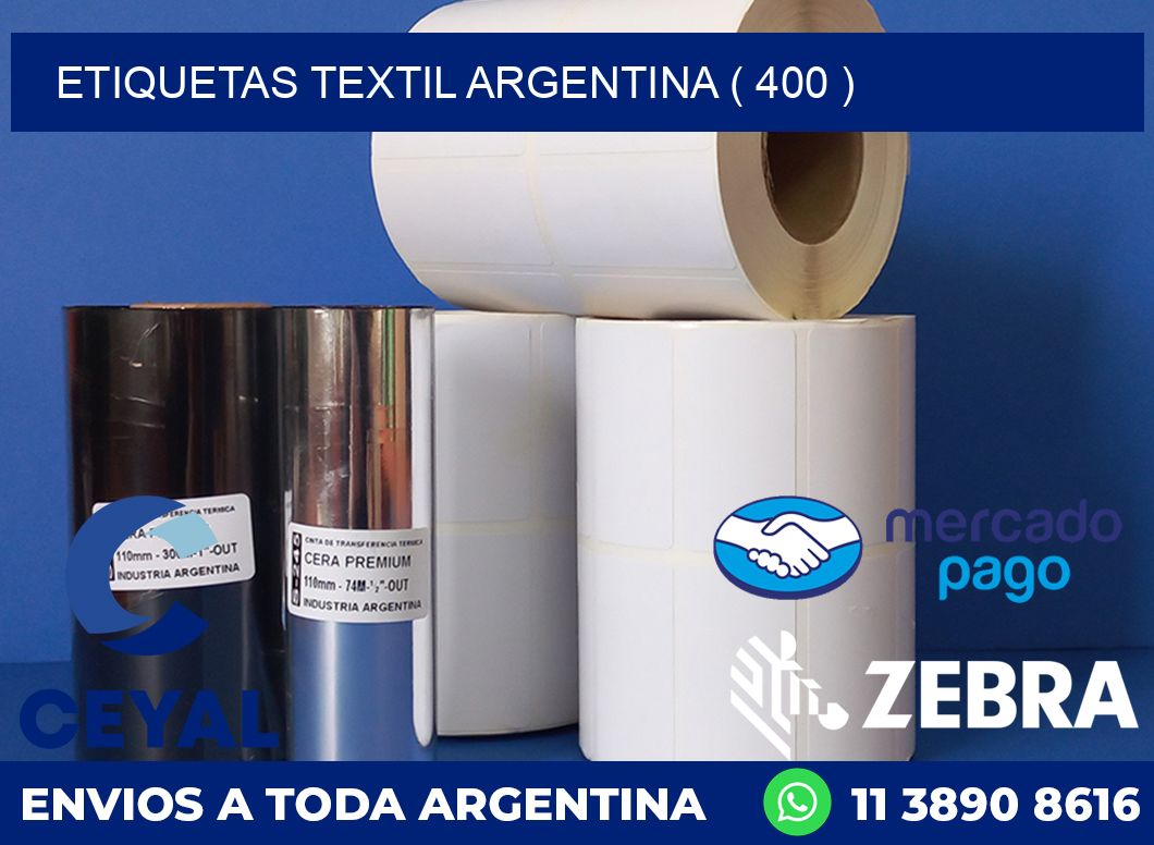 ETIQUETAS TEXTIL ARGENTINA ( 400 )