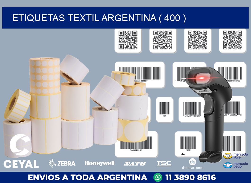 ETIQUETAS TEXTIL ARGENTINA ( 400 )