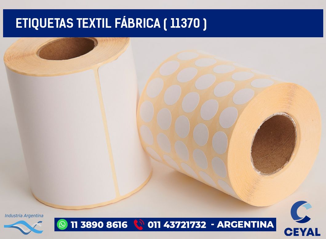 ETIQUETAS TEXTIL FÁBRICA ( 11370 )