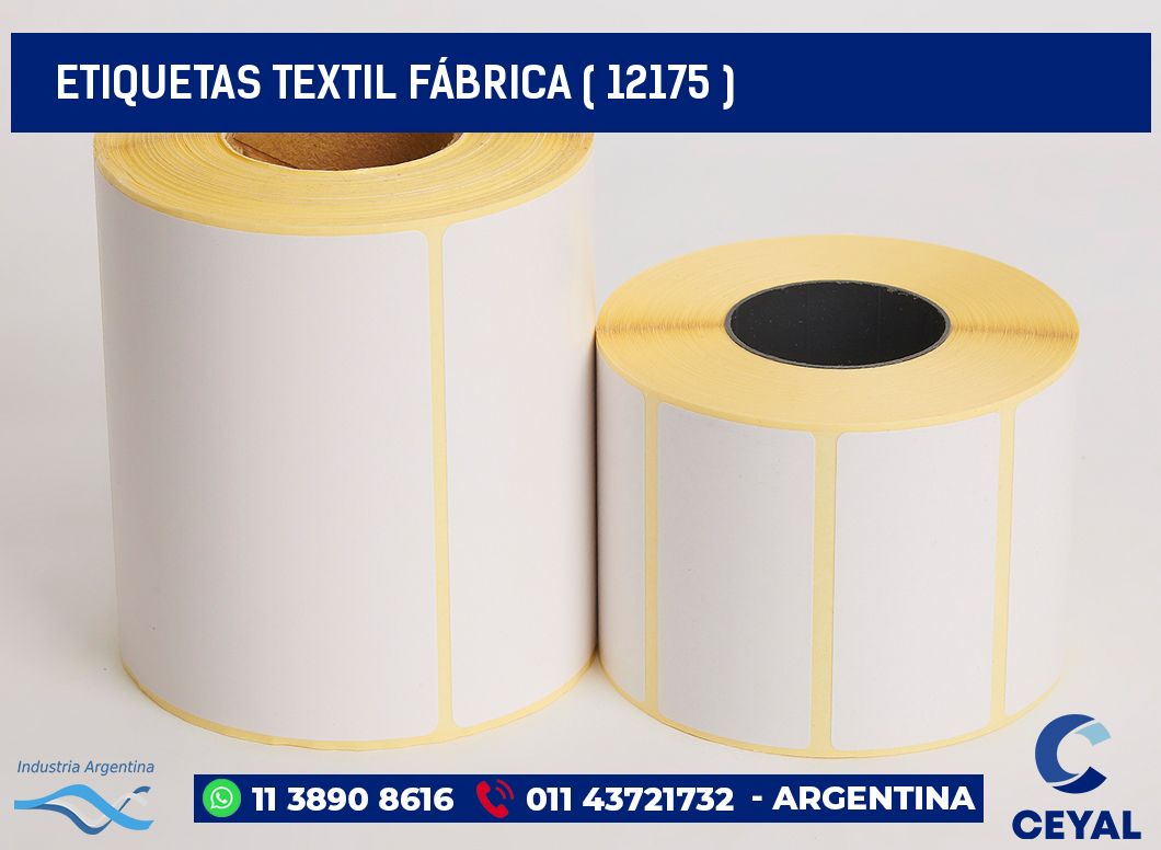 ETIQUETAS TEXTIL FÁBRICA ( 12175 )