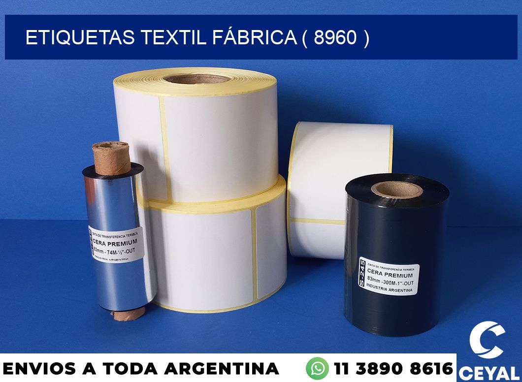 ETIQUETAS TEXTIL FÁBRICA ( 8960 )