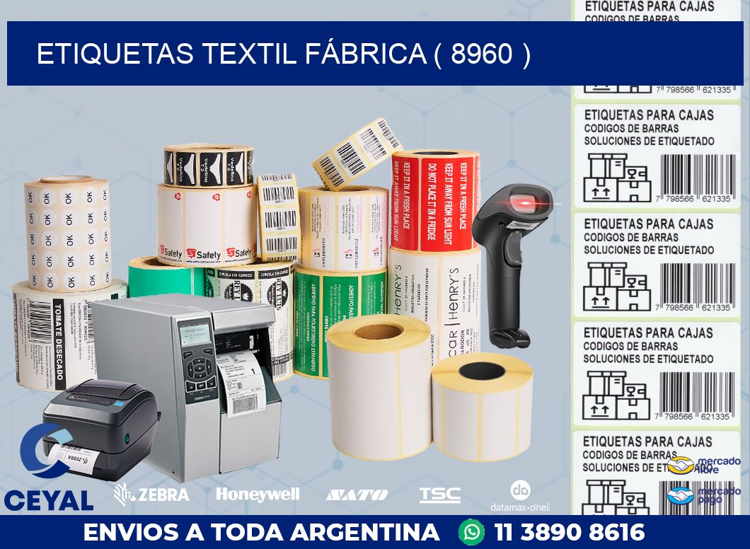 ETIQUETAS TEXTIL FÁBRICA ( 8960 )