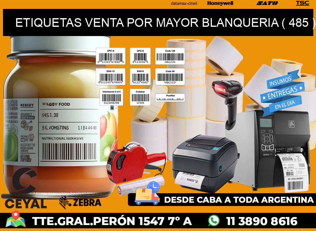 ETIQUETAS VENTA POR MAYOR BLANQUERIA ( 485 )