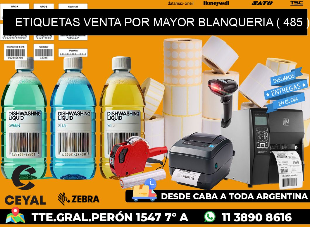 ETIQUETAS VENTA POR MAYOR BLANQUERIA ( 485 )