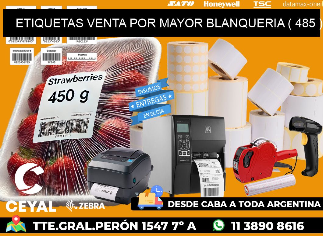 ETIQUETAS VENTA POR MAYOR BLANQUERIA ( 485 )