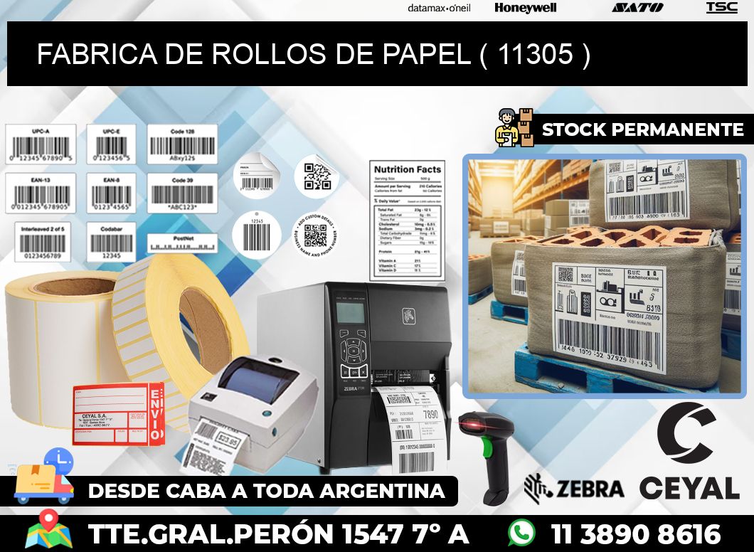 FABRICA DE ROLLOS DE PAPEL ( 11305 )