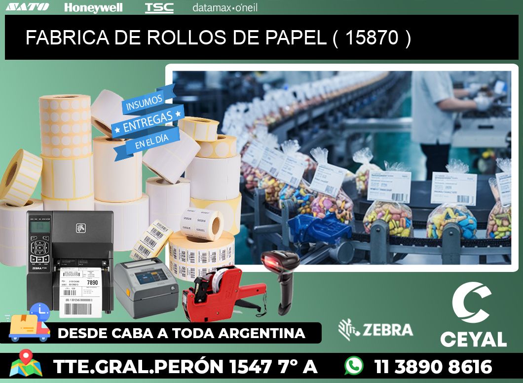 FABRICA DE ROLLOS DE PAPEL ( 15870 )