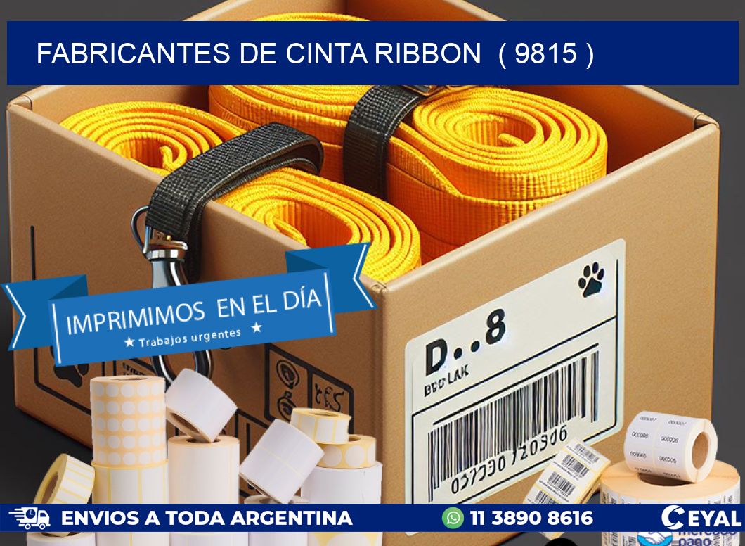 FABRICANTES DE CINTA RIBBON  ( 9815 )