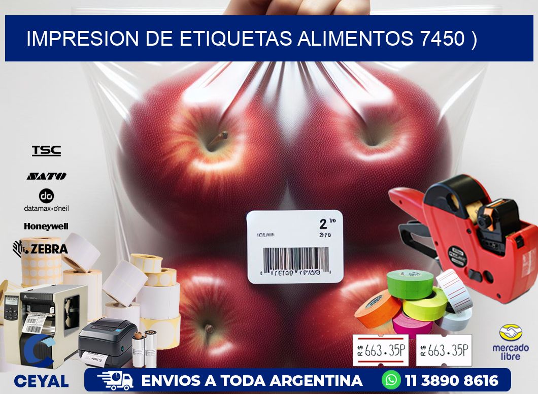 IMPRESION DE ETIQUETAS ALIMENTOS 7450 )