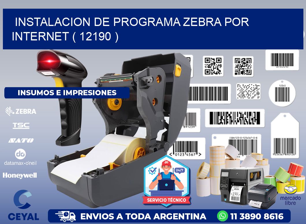 INSTALACION DE PROGRAMA ZEBRA POR INTERNET ( 12190 )