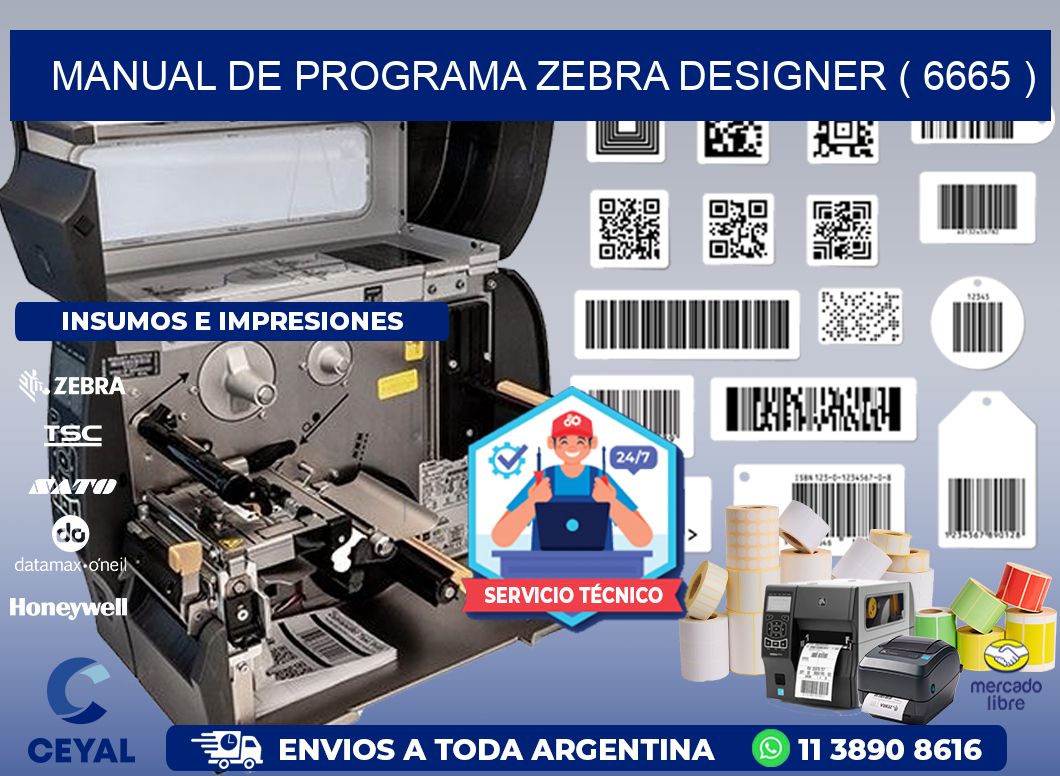 MANUAL DE PROGRAMA ZEBRA DESIGNER ( 6665 )