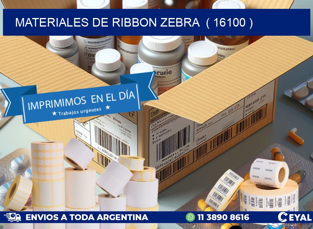 MATERIALES DE RIBBON ZEBRA  ( 16100 )