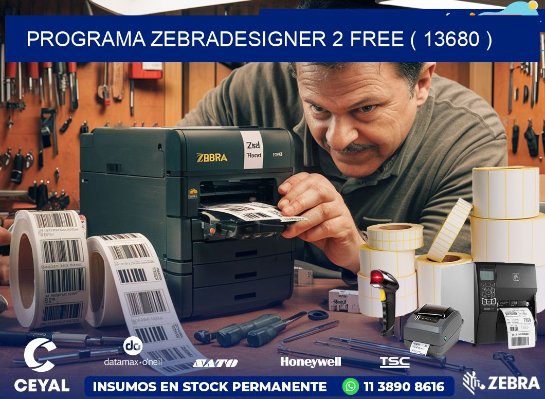 PROGRAMA ZEBRADESIGNER 2 FREE ( 13680 )