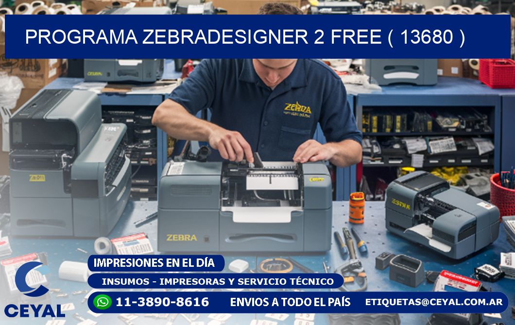 PROGRAMA ZEBRADESIGNER 2 FREE ( 13680 )