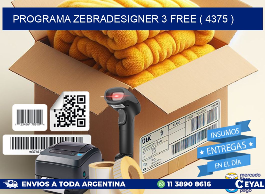 PROGRAMA ZEBRADESIGNER 3 FREE ( 4375 )