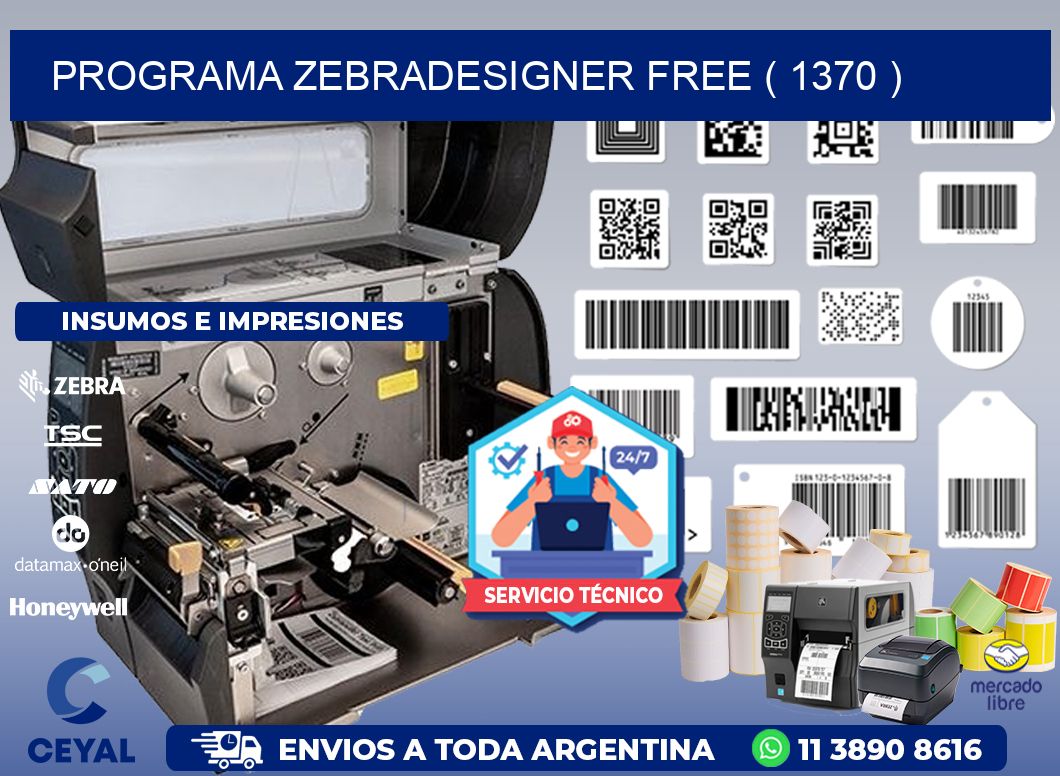 PROGRAMA ZEBRADESIGNER FREE ( 1370 )