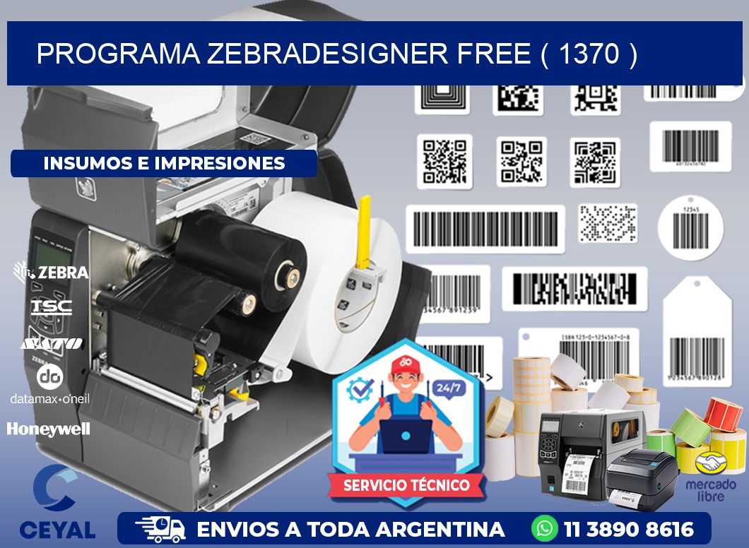 PROGRAMA ZEBRADESIGNER FREE ( 1370 )