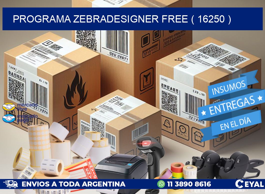 PROGRAMA ZEBRADESIGNER FREE ( 16250 )