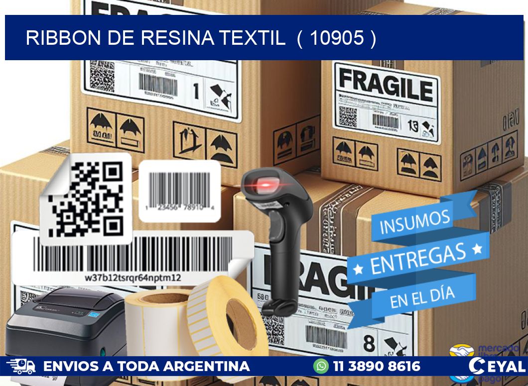 RIBBON DE RESINA TEXTIL  ( 10905 )