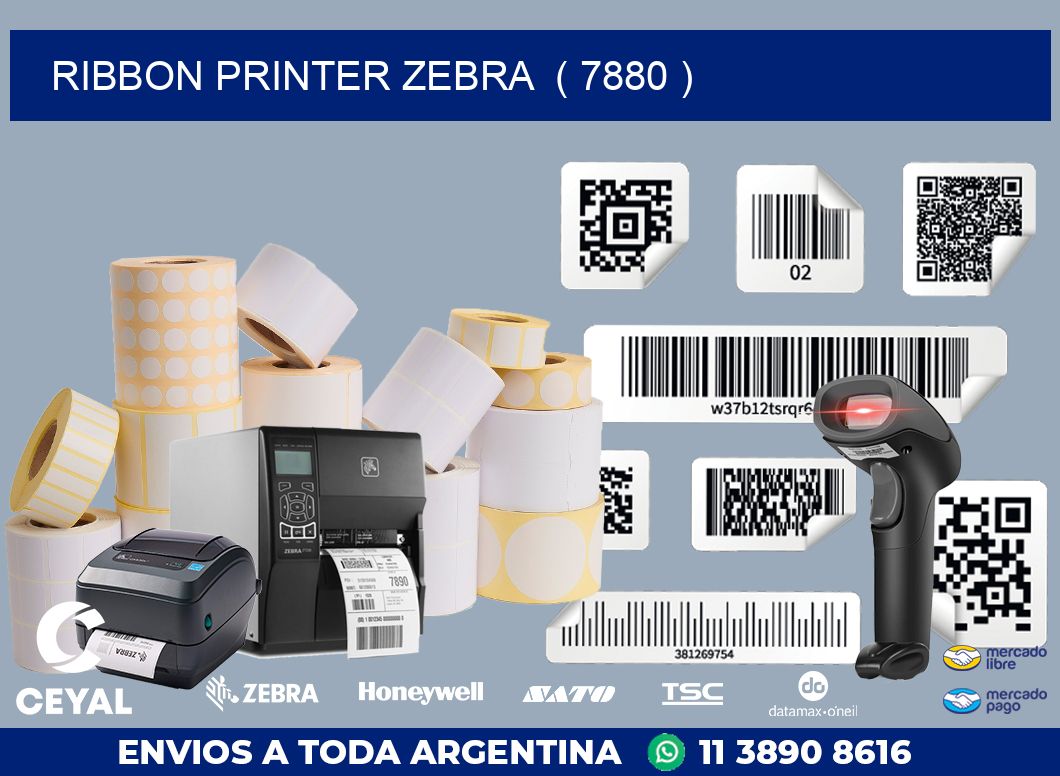 RIBBON PRINTER ZEBRA  ( 7880 )