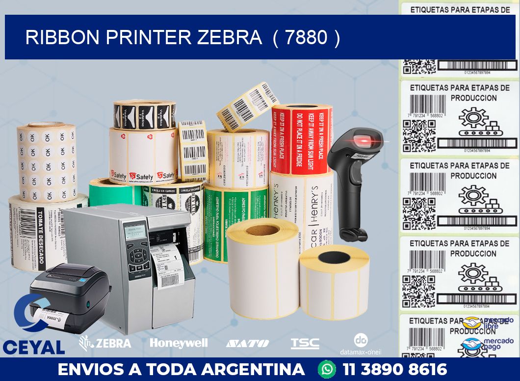 RIBBON PRINTER ZEBRA  ( 7880 )