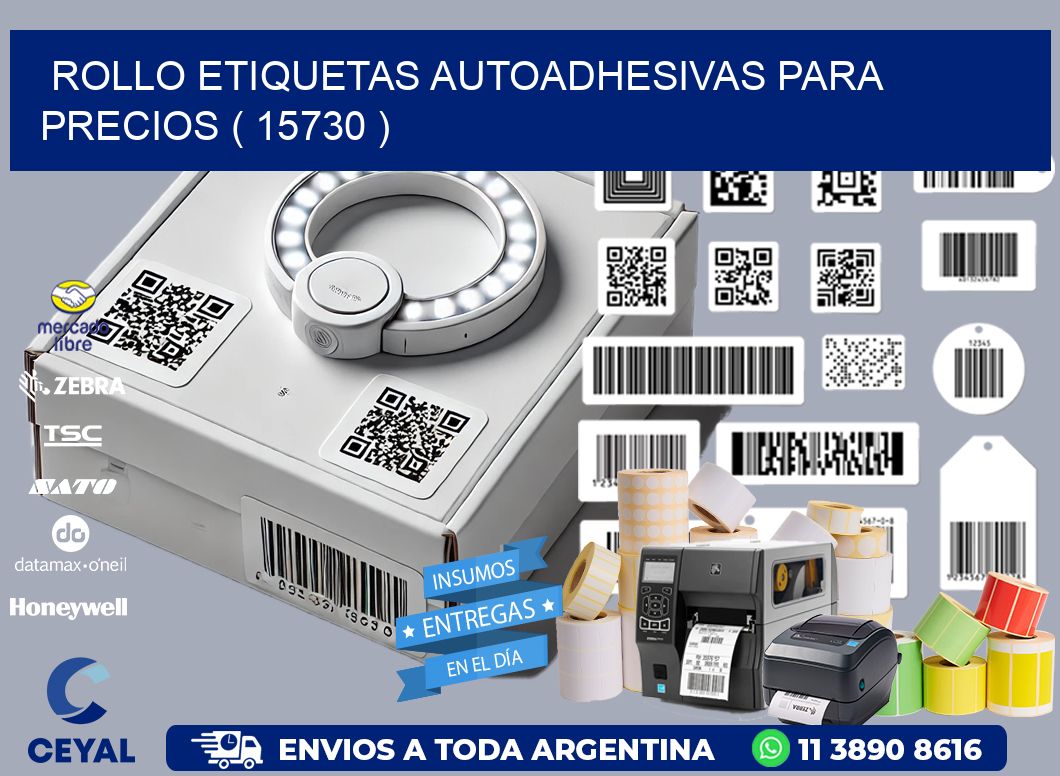 ROLLO ETIQUETAS AUTOADHESIVAS PARA PRECIOS ( 15730 )