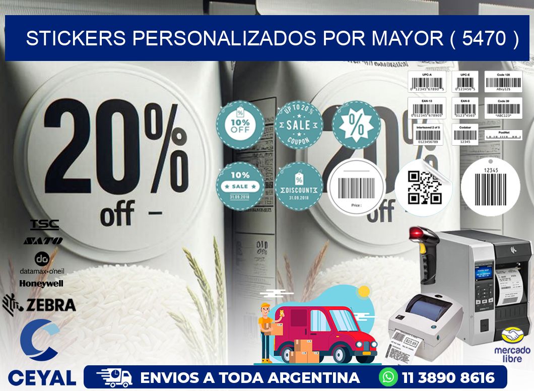 STICKERS PERSONALIZADOS POR MAYOR ( 5470 )