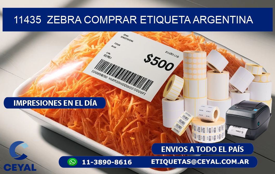 11435  ZEBRA COMPRAR ETIQUETA ARGENTINA